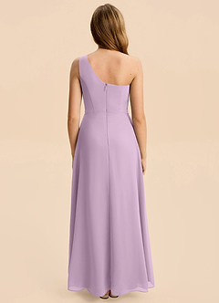 Azazie Emmie Junior Wisteria A-Line Pleated Chiffon Dress image2