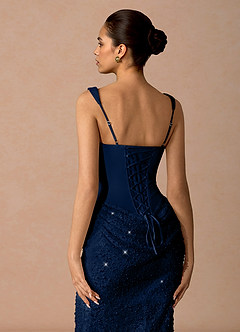 Niamh Maxi Klänning Marin image5