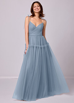 Barbie ♥ Azazie Final Sale Blue Jay A-Line Tulle Dress image1