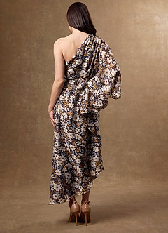 Mora Black Multi Midi Dress image2