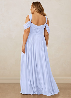 Christian Siriano Bridal for Azazie 1013 Brautjungfernkleider A-Linie Schulterfrei Chiffon Kleid Lavendel image12
