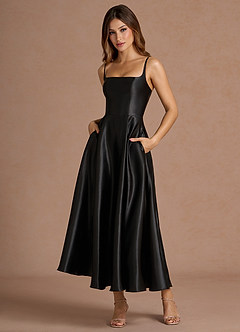 Robe Longue Noir Elvie image4