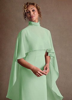 Azazie Irna Suknie dla Matki Panny Młodej Kolumna Szyfon Długość do kolan Sukienka image7