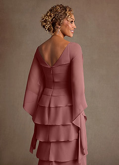 Azazie Arabinda Suknie dla Matki Panny Młodej Osłona Marszczony Szyfon Długość podłogi Sukienka image6