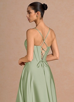 Lilyia Light Green Midi Dress image7