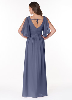 Azazie Temeka Bridesmaid Dresses Stormy A-Line Ruched Chiffon Dress image2