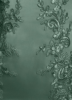 Azazie Franny Kleider für die Brautmutter Etui Spitze Stretch-Satin Kleid Eukalyptus image6