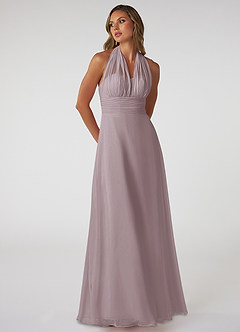 Azazie Fifi Bridesmaid Dresses Dusk A-Line Strapless Chiffon Convertible Dress image6