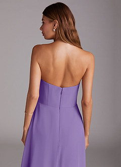 Azazie Wren Bridesmaid Dresses Tahiti A-Line Side Slit Chiffon Convertible Dress image7