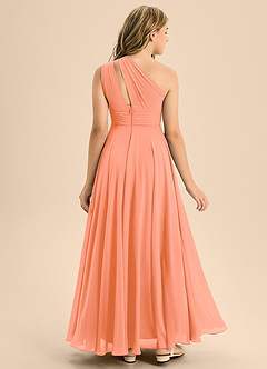 Azazie Charlize Junior Sunset A-Line Pleated Chiffon Dress image2