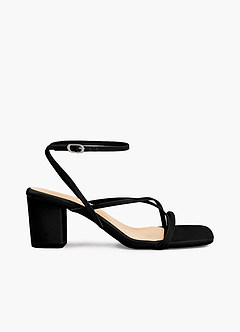 Brief Cross Ankle Strap Heels