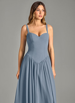 Azazie Evadina Suknie dla druhen Linia A Gorset Szyfon Do ziemi Sukienka image6