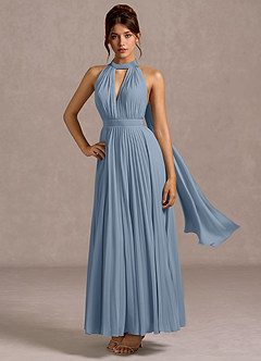 vestido Maxi Pó Azul Ottilie image3