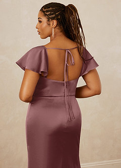 Christian Siriano Bridal for Azazie 1005 Bridesmaid Dresses Vintage Mauve Sheath Sweetheart Neckline Stretch Satin Dress image16