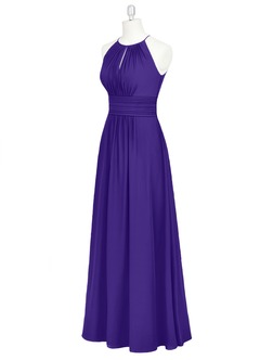 Azazie Bonnie Bridesmaid Dresses Regency A-Line Keyhole Ruched Chiffon Dress image22