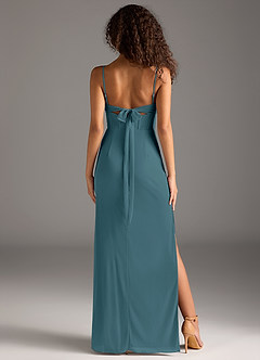 Azazie Mai Bridesmaid Dresses Bermuda Sheath Pleated Mesh Dress image5