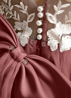 Azazie Mixie Flower Girl Dresses Amethyst Ball-Gown Lace Dress image8