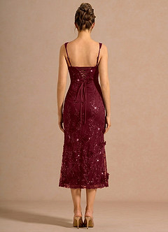 Robe Mi-Longue Vin Zarelle image2