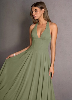 Isabeau Pistachio Maxi Dress image5