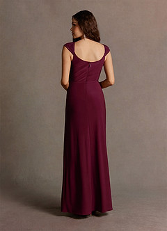 Dorie Wine Pleated Maxi Dress image4