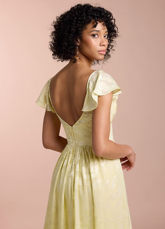 Amora Butter Yellow Maxi Dress image4
