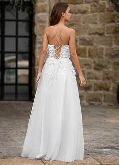 Seraphic White A-line Prom Dress image2