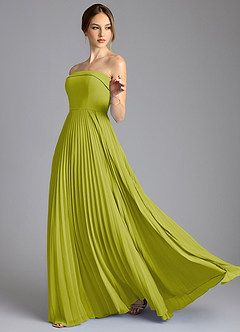 Azazie Mariana Suknie dla druhen Linia A Bez ramiączek Szyfon Do ziemi Sukienka image4