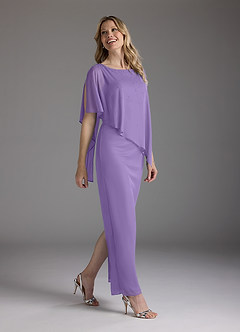 Azazie Aspyn Mother of the Bride Dresses Tahiti Sheath Beaded Mesh Dress image2