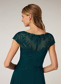 Azazie Shonda Abiti per la Madre della Sposa Abito in Chiffon Pizzo Pino image7