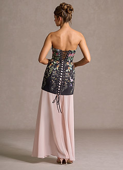 Maxi jurk Undra Zwart Multi En Roze image2