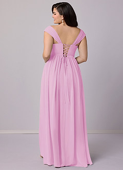 Barbie ♥ Azazie Brautjungfernkleider A-Linie Korsett Chiffon Kleid Bonbonrosa image10