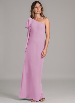 Azazie Capri Suknie dla druhen Linia A Jedno ramię Szyfon Do ziemi Sukienka image5