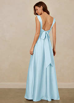 Christian Siriano Bridal for Azazie 1001 Brautjungfernkleider A-Linie Herzausschnitt Stretch-Satin Kleid Himmelblau image5