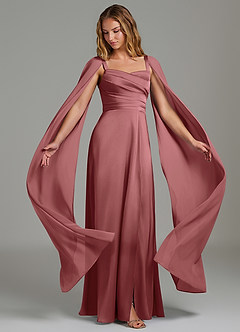 Azazie Niveah Bridesmaid Dresses Amethyst A-Line Strapless Stretch Satin Convertible Dress image1