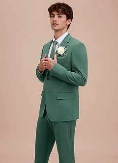 front Ethan Eucalyptus Refined Weave Suit Jacket