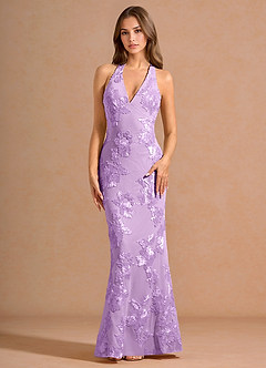 Dulcie Frosted Lilac Maxi Dress image4