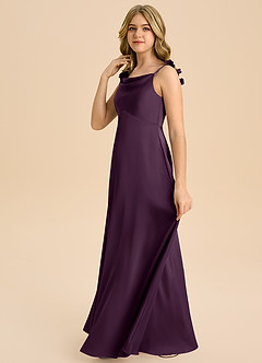 Azazie Gumdrop Junior Klä av Imperium i Stretch Satin Plisserad image5