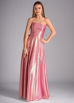 Bibana Rose Quartz Straight Neckline Prom Gown image6