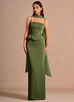Tansy Olijf Maxi jurk image2