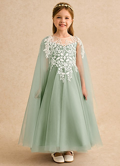 Azazie Dandelion Flower Girl Klänningar Klä Balklänning i Spets image3