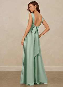 Christian Siriano Bridal for Azazie 1001 Bridesmaid Dresses Agave A-Line Sweetheart Neckline Stretch Satin Dress image2