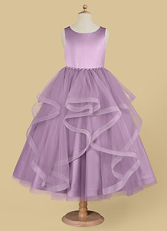Azazie Sofia Flower Girl Dresses Wisteria A-Line Beaded Tulle Dress image5