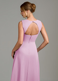 Azazie Gwendolyn Bridesmaid Dresses Candy Pink A-Line Sweetheart Neckline Chiffon Dress image2