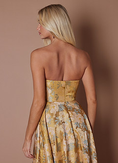 Robe Longue Or Ocre Nella image7