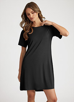 front Bamboo Fiber T-Shirt Dress