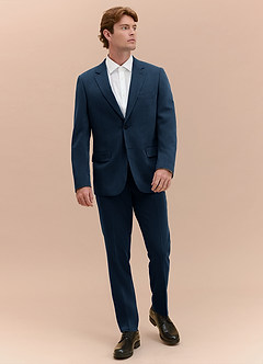 front William Azul Marino Oscuro Chaqueta de traje