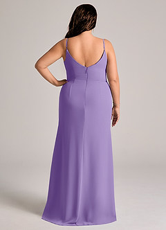 Azazie Deandra Brudtärnklänningar Klä av Sjöjungfru i Chiffong Plisserad Tahiti image8