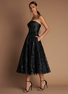 Abito Midi Nero Jinnie image6