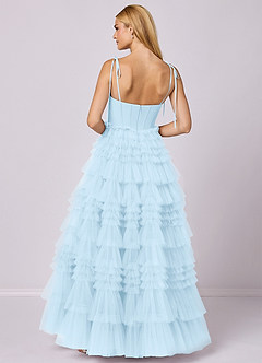 Barbie ♥ Azazie Bridesmaid Dresses Sky Blue A-Line Sweetheart Neckline Tulle Dress image5