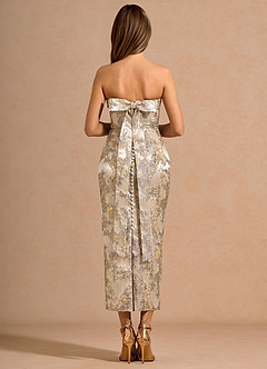 Clytia 금박 은 맥시 드레스 image4